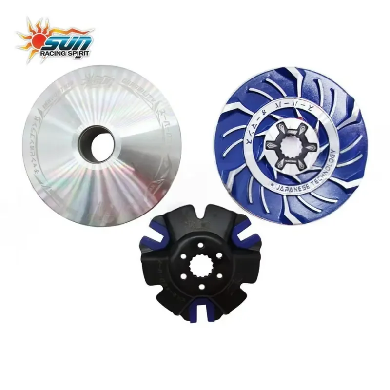 SUN Racing Performance Drive Pulley Set for MIO 100 - High-Rigidity Steel Base CVT System Upgrade for Optimized Acceleration
SUN Racing Performance Drive Pulley Set for MIO 100 - High-Rigidity Steel Base CVT System Upgrade for Optimized Acceleration