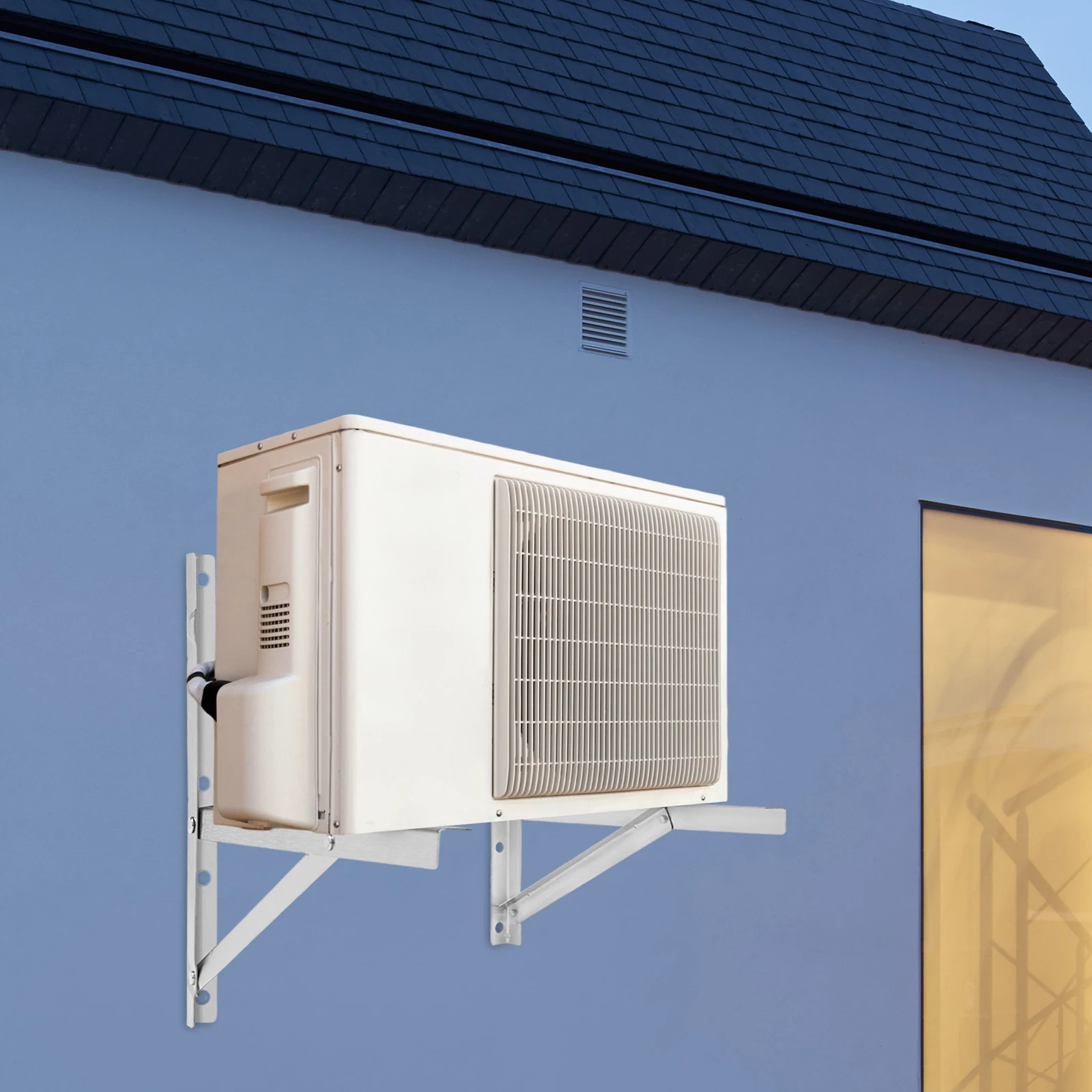 Настенный кронштейн для кондиционера, утолщенная стойка переменного тока 2 × для нагрузки кондиционера 1-1,5P, 440 фунтов
Настенный кронштейн для кондиционера, утолщенная стойка переменного тока 2 × для нагрузки кондиционера 1-1,5P, 440 фунтов