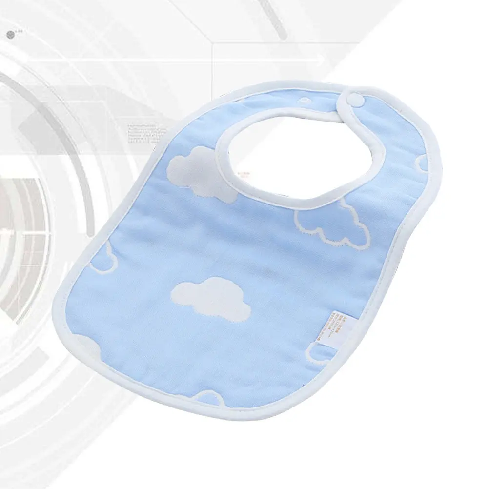 Snap Button Baby Bibs Sky-Blue Cotton Drool Scarf Soft Absorbent Toddler Gauze Towel For Boys Girls Fashionable
Snap Button Baby Bibs Sky-Blue Cotton Drool Scarf Soft Absorbent Toddler Gauze Towel For Boys Girls Fashionable