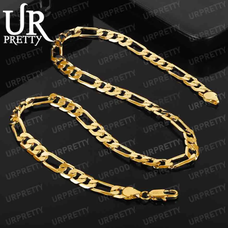 925 Sterling Silver 18K Gold 45-60cm 8mm Side Chain Necklace Women Men Party Birthday Gift Wedding Fashion Jewelry
925 Sterling Silver 18K Gold 45-60cm 8mm Side Chain Necklace Women Men Party Birthday Gift Wedding Fashion Jewelry