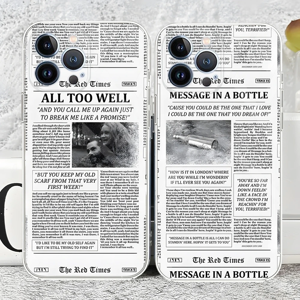 Чехол для телефона Getaway Car Newspaper Soft All Too Well для iPhone 15 14 16 Прозрачный 12 13 11 Pro Max Mini X XR XS 7 8 Plus Ho
Чехол для телефона Getaway Car Newspaper Soft All Too Well для iPhone 15 14 16 Прозрачный 12 13 11 Pro Max Mini X XR XS 7 8 Plus Ho