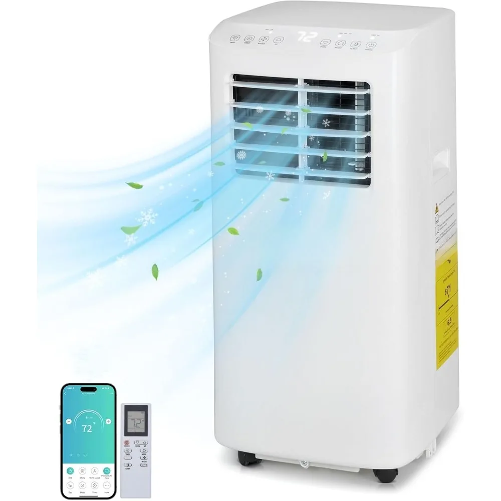 Portable Air Conditioners BTU for Room Up to Sq.Ft, 3-in-1 WiFi Portable AC Units with Remote Control/24Hrs Time
Portable Air Conditioners BTU for Room Up to Sq.Ft, 3-in-1 WiFi Portable AC Units with Remote Control/24Hrs Time