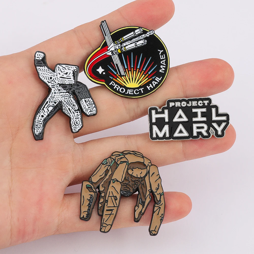 4PCS Project Hail Mary Enamel Pin Set Sci-Fi Book Inspired Lapel Pins Rocky Alien & Hail Mary Ship Collectible Brooches
4PCS Project Hail Mary Enamel Pin Set Sci-Fi Book Inspired Lapel Pins Rocky Alien & Hail Mary Ship Collectible Brooches