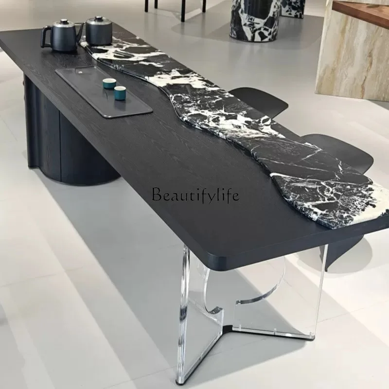 Italian light luxury natural marble tea table high-end villa simple living room tea table
Italian light luxury natural marble tea table high-end villa simple living room tea table
