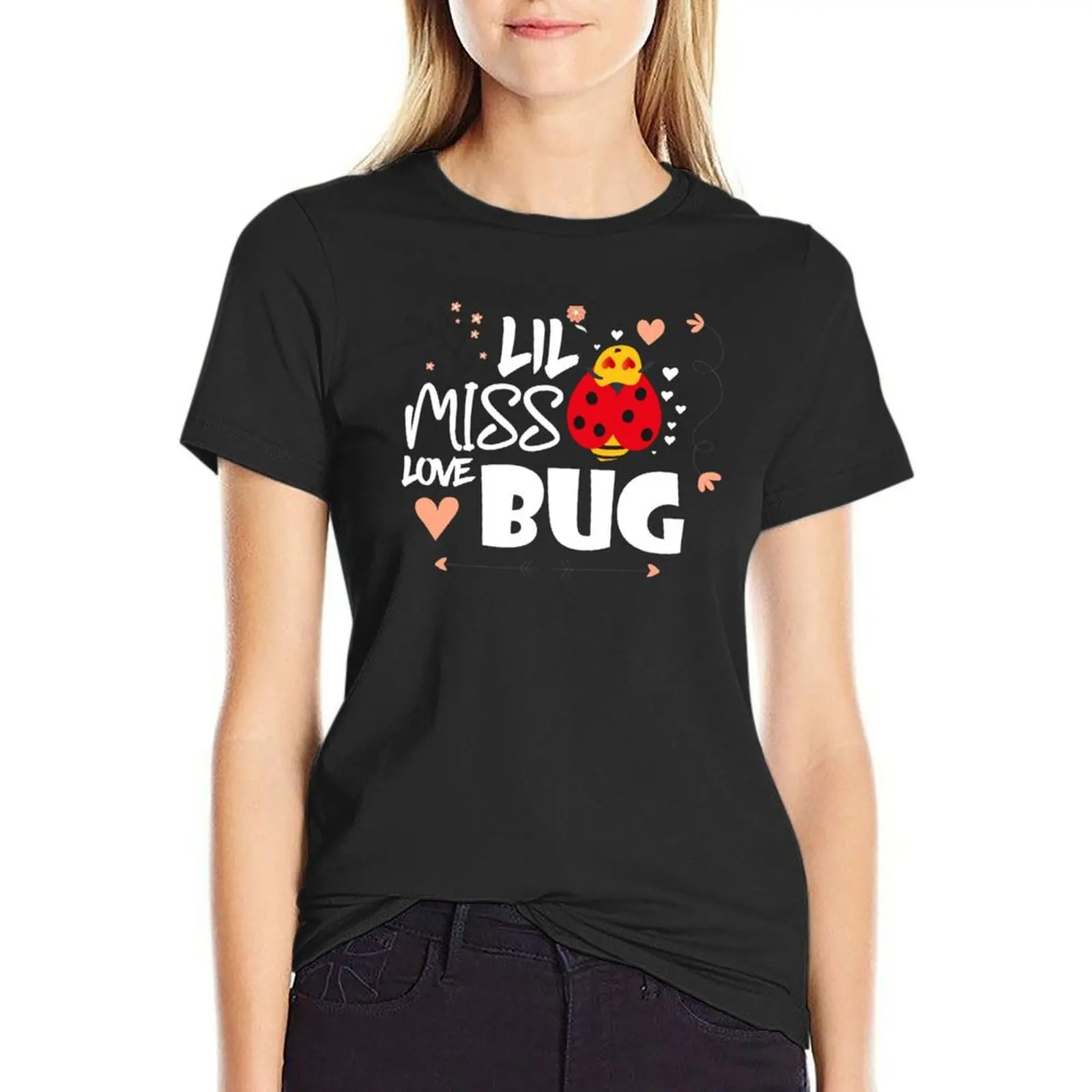 Lil Miss Love Bug My Valentine,Valentine's day,animal quotes. T-Shirt sweat summer tops Women's summer blouses 2025
Lil Miss Love Bug My Valentine,Valentine's day,animal quotes. T-Shirt sweat summer tops Women's summer blouses 2025