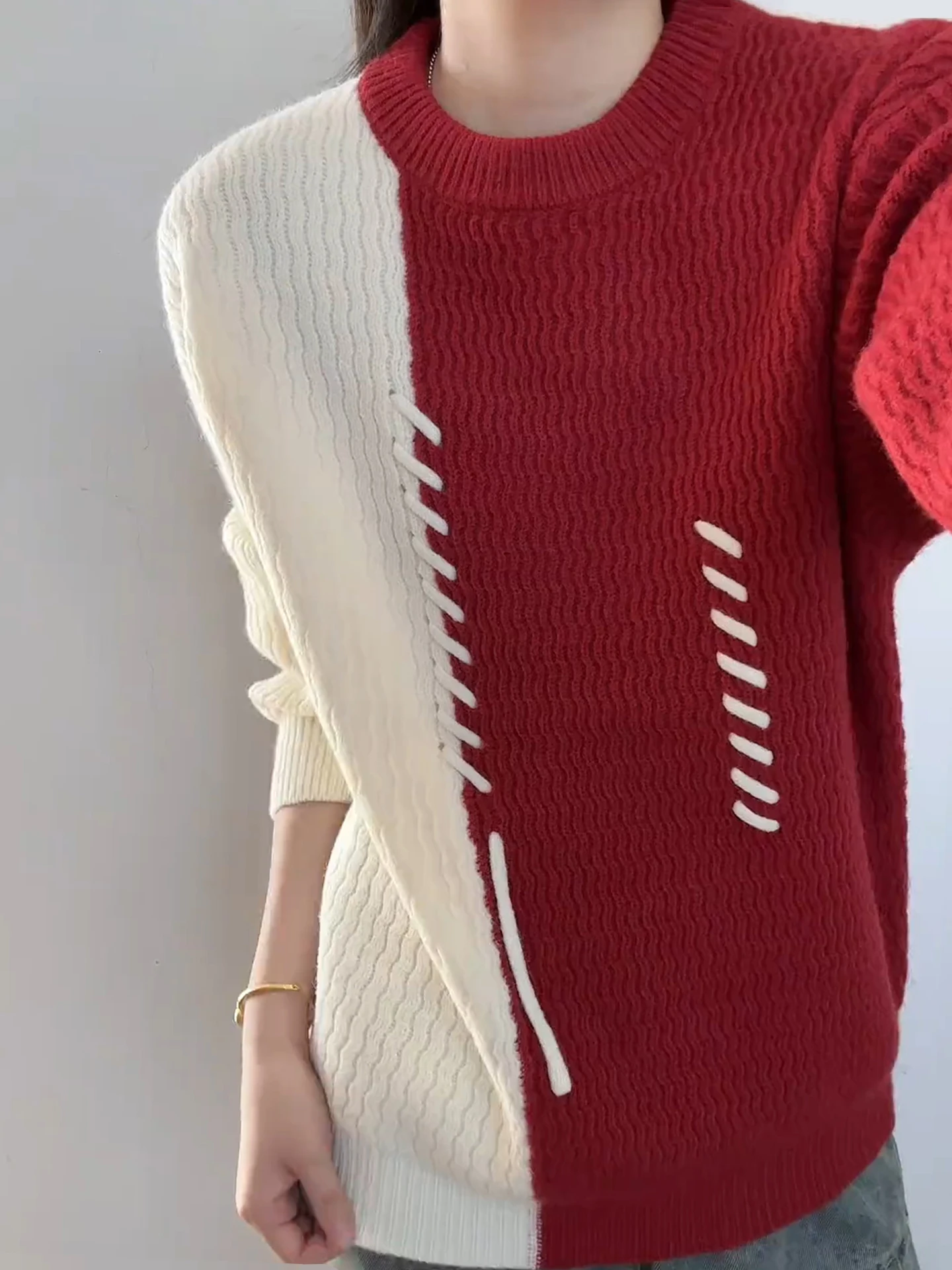 Американский утепленный свитер с круглым вырезом для мужчин, зимний базовый слой, вязаная кофта, внутренняя куртка для пар, свободный крой, для повседневной носки
Американский утепленный свитер с круглым вырезом для мужчин, зимний базовый слой, вязаная кофта, внутренняя куртка для пар, свободный крой, для повседневной носки