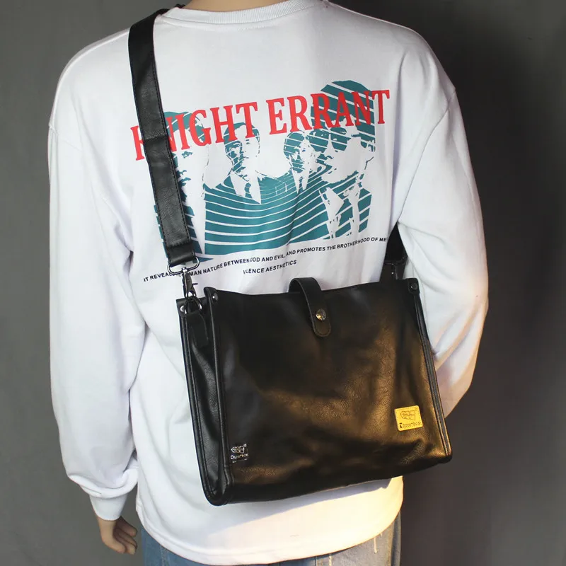 Retro Men's Casual Shoulder Bag Soft Leather Crossbody Messenger Bag Trendy Brand Korean Style Leisure Single Shoulder Bag
Retro Men's Casual Shoulder Bag Soft Leather Crossbody Messenger Bag Trendy Brand Korean Style Leisure Single Shoulder Bag
