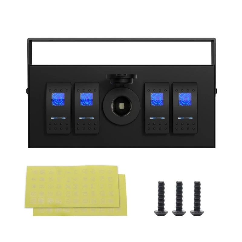 Waterproof Aluminum Rockers Switches Panel 4 Gang for Boats RVs Trucks Vehicles
Waterproof Aluminum Rockers Switches Panel 4 Gang for Boats RVs Trucks Vehicles