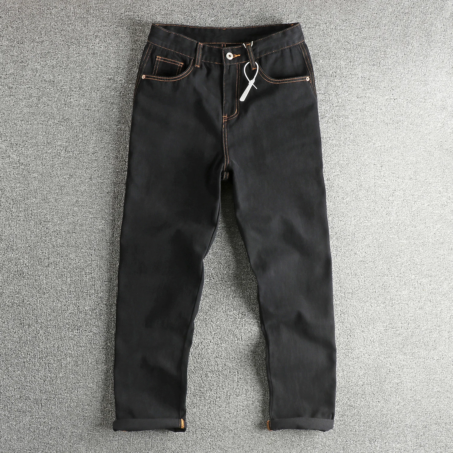 Washed Long Velvet Cotton Men's Jeans Loose Straight Leg Comfortable High Waist Casual Straight Leg Trousers for Men
Washed Long Velvet Cotton Men's Jeans Loose Straight Leg Comfortable High Waist Casual Straight Leg Trousers for Men