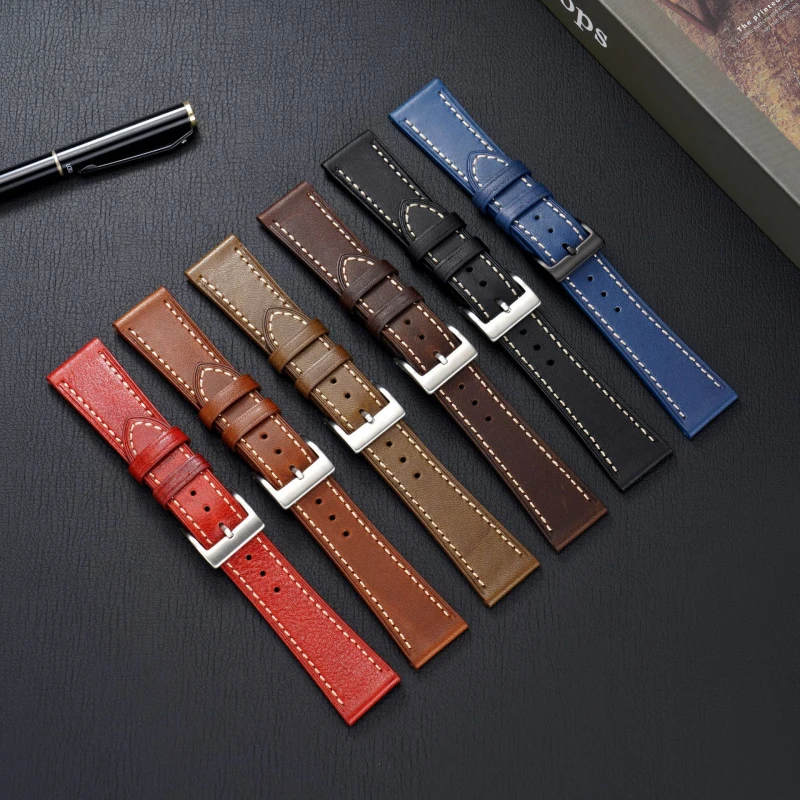 Hot New Exquisite Fashionable 18mm 20mm 22mm 24mm Retro Matte Leather Strap Vintage Leather Strap Unisex Business Watch Strap
Hot New Exquisite Fashionable 18mm 20mm 22mm 24mm Retro Matte Leather Strap Vintage Leather Strap Unisex Business Watch Strap