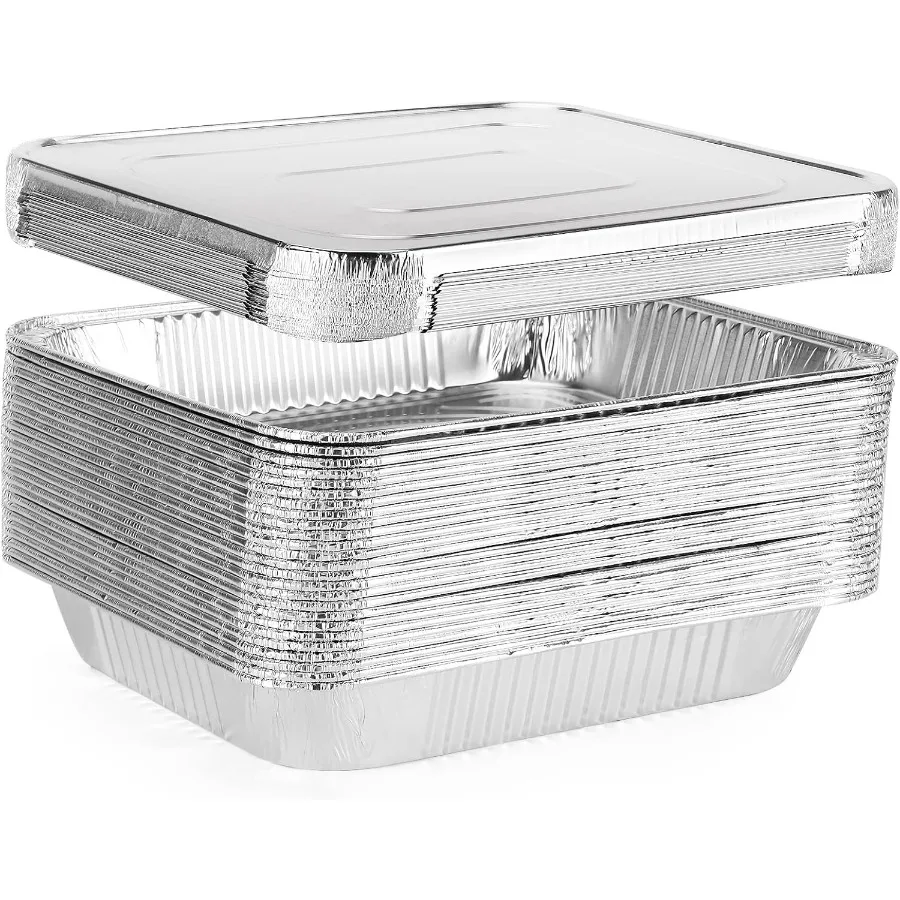 100 упаковок 3-литровых алюминиевых форм с алюминиевой крышкой, одноразовые контейнеры для выпечки 9x13 дюймов для хранения сервировки и переоборудования
100 упаковок 3-литровых алюминиевых форм с алюминиевой крышкой, одноразовые контейнеры для выпечки 9x13 дюймов для хранения сервировки и переоборудования