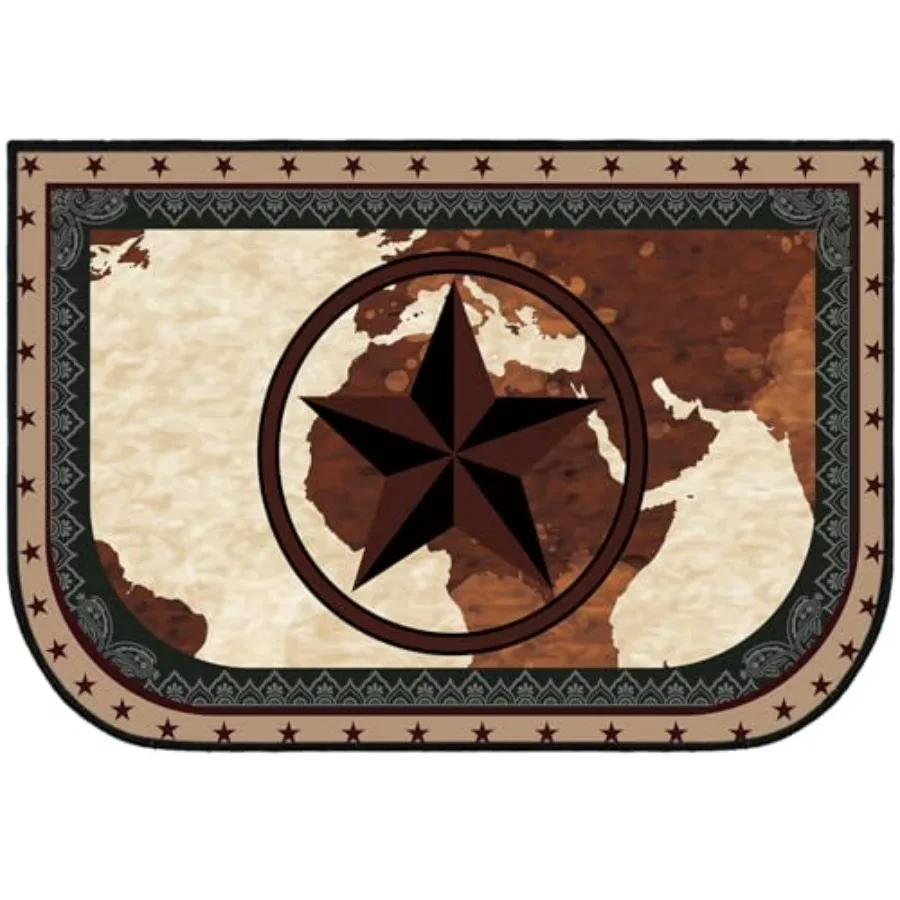 Cabin Fireplace Hearth Rug Southwestern Fireproof Mat for Wood Stove Floor Indoor Outdoor 27 x 48 Inch Retro Brown and Bge
Cabin Fireplace Hearth Rug Southwestern Fireproof Mat for Wood Stove Floor Indoor Outdoor 27 x 48 Inch Retro Brown and Bge