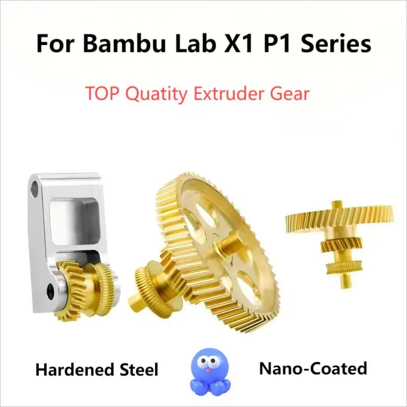 Новое обновление для Bambu Lab P1S P1P X1 X1C, шестерня экструдера из закаленной стали в сборе DLC, нанокороченное 3D-принтер, покрытие, износостойкое
Новое обновление для Bambu Lab P1S P1P X1 X1C, шестерня экструдера из закаленной стали в сборе DLC, нанокороченное 3D-принтер, покрытие, износостойкое