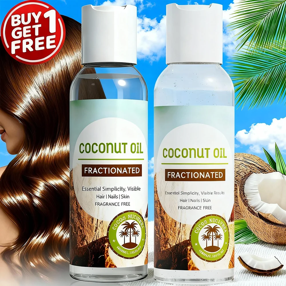 2-Pcs 100ml 100% Natural Coconut Oil. Multi-use, lightweight & non-greasy for skin, hair & as a carrier oil for Women & Men
2-Pcs 100ml 100% Natural Coconut Oil. Multi-use, lightweight & non-greasy for skin, hair & as a carrier oil for Women & Men