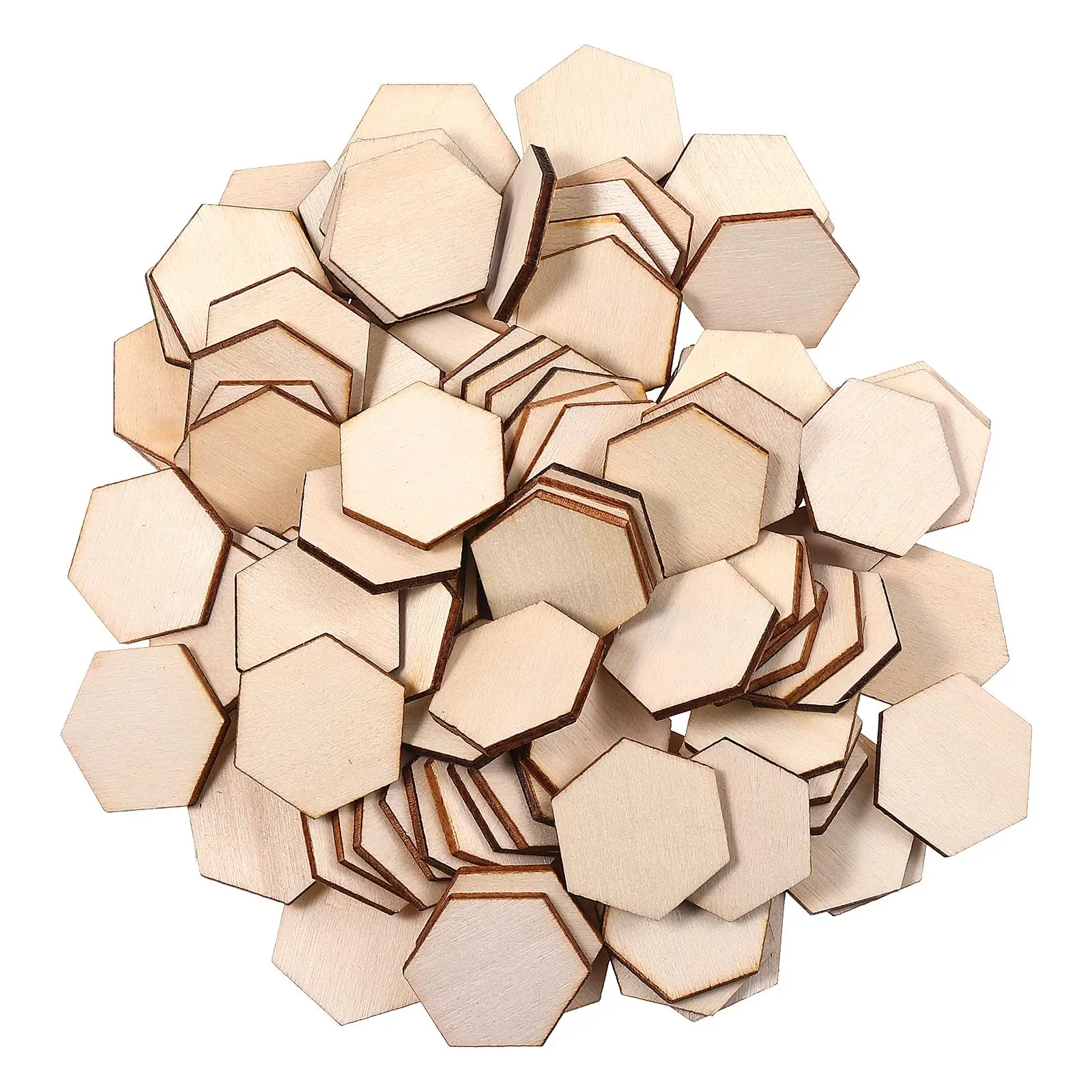 100 Pcs Hexagon Cutouts Unfinished Wooden Slices Smooth Surface DIY Wood naments Blank Chips Art Projects Decorations
100 Pcs Hexagon Cutouts Unfinished Wooden Slices Smooth Surface DIY Wood naments Blank Chips Art Projects Decorations