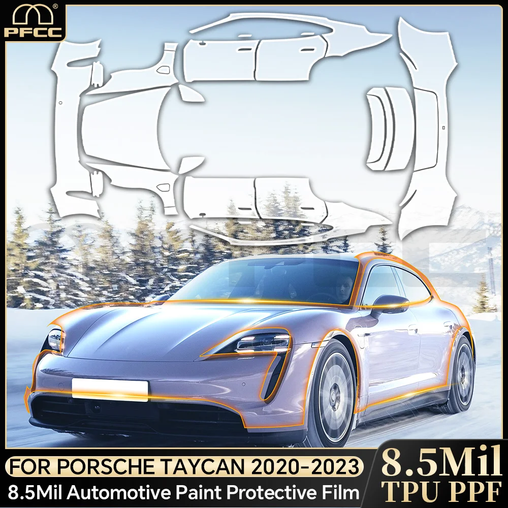 8.5Mil TPU Paint Protection Film Pre-cut For Porsche Taycan 2020-2023 PPF Car Body Anti-Scratch Clear Bra Resistant Invisible
8.5Mil TPU Paint Protection Film Pre-cut For Porsche Taycan 2020-2023 PPF Car Body Anti-Scratch Clear Bra Resistant Invisible