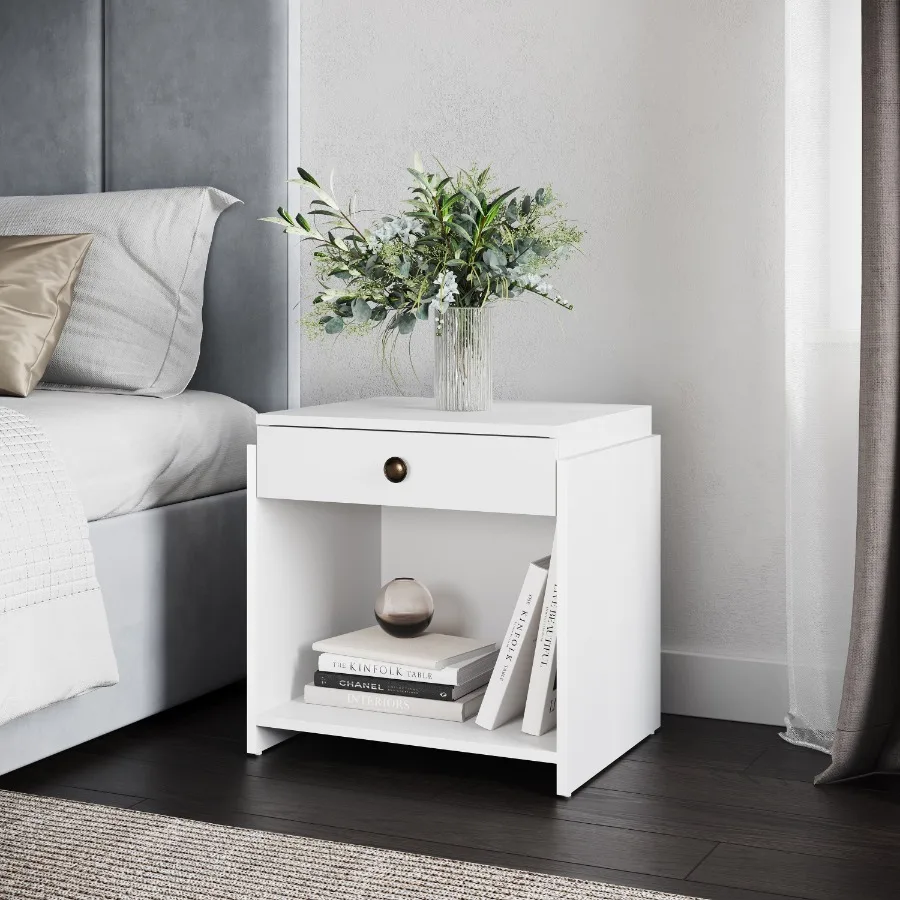 Sydney Single Drawer Nightstand White
Sydney Single Drawer Nightstand White