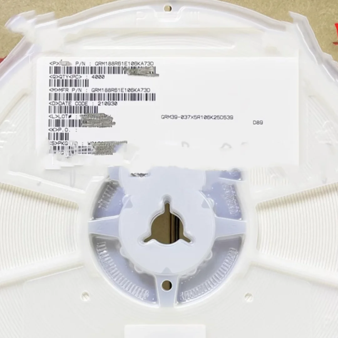 Конденсаторы для керамической плитки 4000 10UF 0603 K 106 25V, 10% шт./партия GRM188R61E106KA73D
Конденсаторы для керамической плитки 4000 10UF 0603 K 106 25V, 10% шт./партия GRM188R61E106KA73D