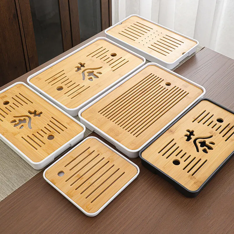 Drainage Bamboo Tea Tray Plastic Storage Rectangle Coasters Hospitality Valet Tea Tray Plate Serving Bandejas Home Decorationgs
Drainage Bamboo Tea Tray Plastic Storage Rectangle Coasters Hospitality Valet Tea Tray Plate Serving Bandejas Home Decorationgs
