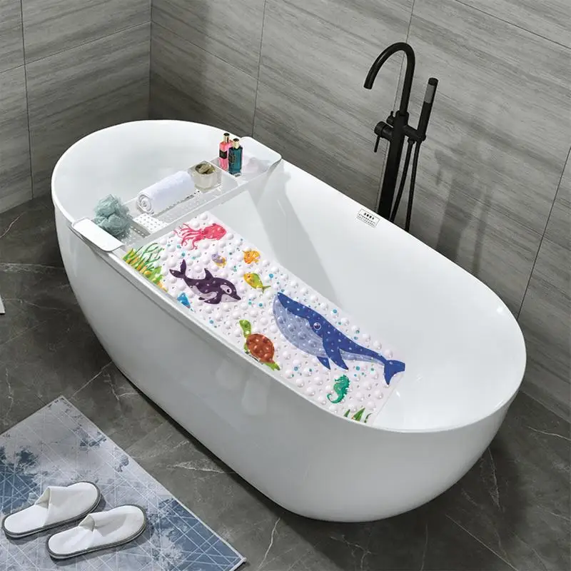 Bathtub Mat Non Slip 100x40CM Extra Long Anti-Slip Shower Mat With Strong Grip Suction Cups Bathroom Accessories For Toddler
Bathtub Mat Non Slip 100x40CM Extra Long Anti-Slip Shower Mat With Strong Grip Suction Cups Bathroom Accessories For Toddler
