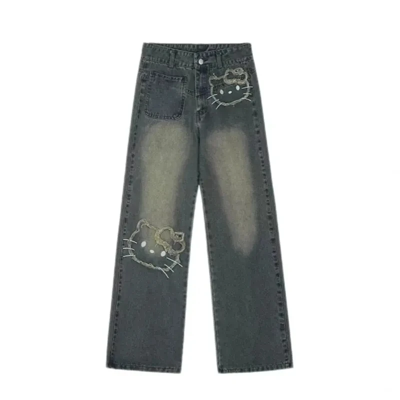 High Street Vintage Embroidered Pic Wide Leg Jeans Women's Summer New High Waist Loose Elegant Student Straight Denim Trousers
High Street Vintage Embroidered Pic Wide Leg Jeans Women's Summer New High Waist Loose Elegant Student Straight Denim Trousers