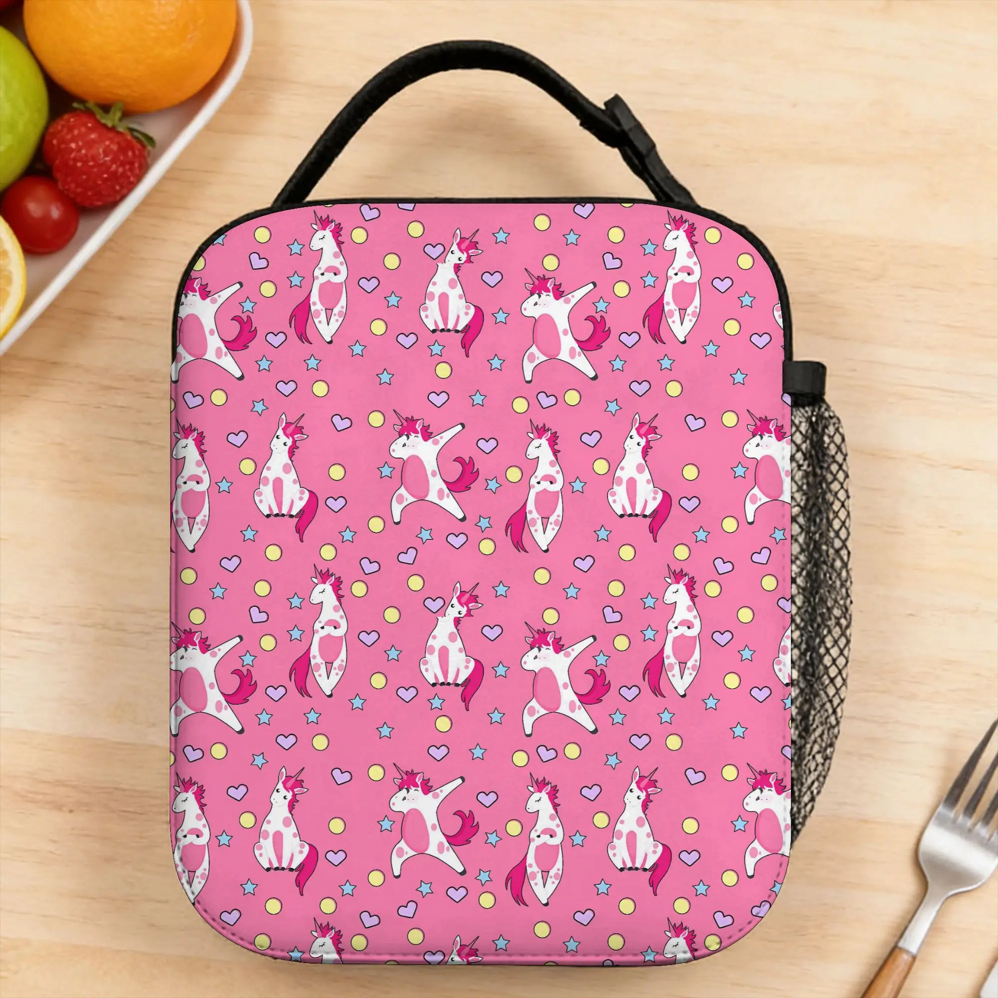 Cute Bright Unicorn Lunch Bag Travel Portable Zipper Thermal Tote Handbags For Child Waterproof Print Cooler Bag
Cute Bright Unicorn Lunch Bag Travel Portable Zipper Thermal Tote Handbags For Child Waterproof Print Cooler Bag