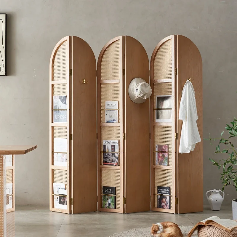 Nordic Rattan Solid Wood Modern Partition Hallway Japanese Folding Removable Bed & Breakfast Storage Screen
Nordic Rattan Solid Wood Modern Partition Hallway Japanese Folding Removable Bed & Breakfast Storage Screen