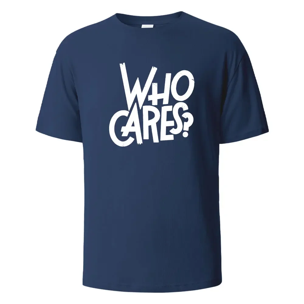Who Cares Print T-Shirt Summer Tees For Men Women 100% Cotton O-neck Oversize Casual Short sleeved TopsZQ
Who Cares Print T-Shirt Summer Tees For Men Women 100% Cotton O-neck Oversize Casual Short sleeved TopsZQ