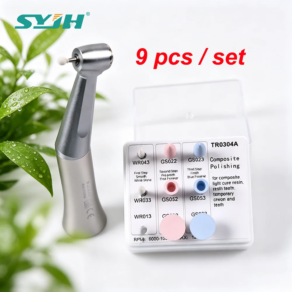 SYJH Dental Silicone Grinding Heads Polishing Burs Kit 9PCS CA 2.35mm Low Speed Hanpiece For Dentistry Polishing Consumables
SYJH Dental Silicone Grinding Heads Polishing Burs Kit 9PCS CA 2.35mm Low Speed Hanpiece For Dentistry Polishing Consumables