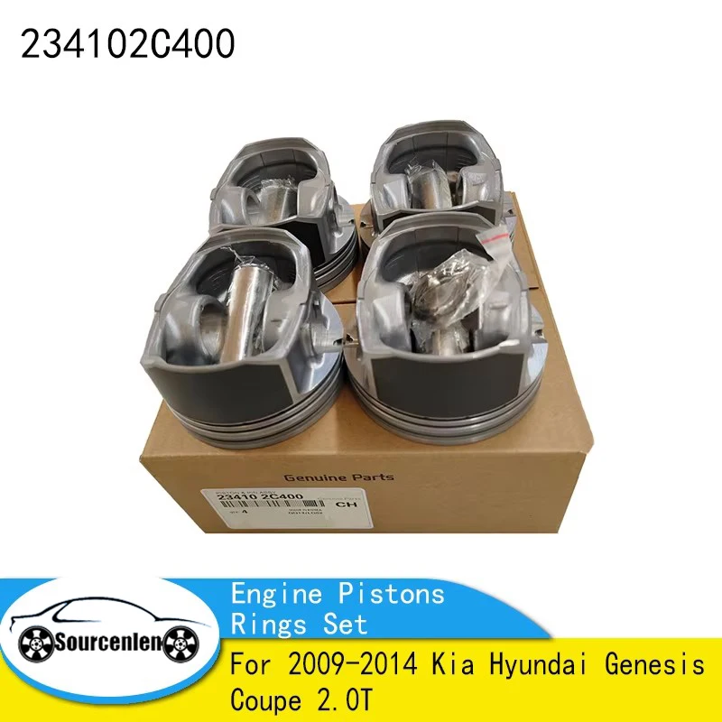 Комплект поршней двигателя для Kia Hyundai Genesis Coupe 2.0T 23410-2C400 2009-2014 гг. 234102 Автозапчасти двигателя C400
Комплект поршней двигателя для Kia Hyundai Genesis Coupe 2.0T 23410-2C400 2009-2014 гг. 234102 Автозапчасти двигателя C400