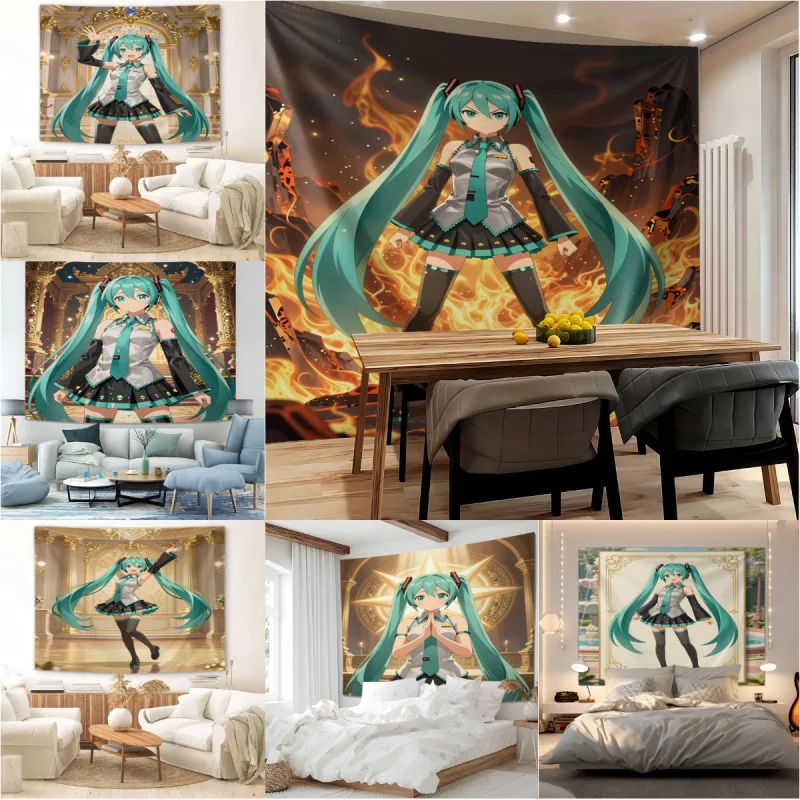 Hatsune Miku Anime Tapestry, HD Digital Print Wall Hanging for Bedroom, Living Room, Dorm, Double-Sided Thick Plush, Warm & Brea
Hatsune Miku Anime Tapestry, HD Digital Print Wall Hanging for Bedroom, Living Room, Dorm, Double-Sided Thick Plush, Warm & Brea