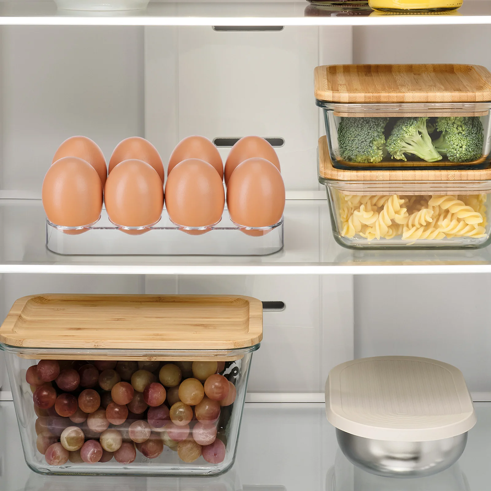 Egg Tray Storage Box Refrigerator Organizer Container Fresh Keeping Case Dispenser Kitchen Utility Egg Holder for Household Use
Egg Tray Storage Box Refrigerator Organizer Container Fresh Keeping Case Dispenser Kitchen Utility Egg Holder for Household Use