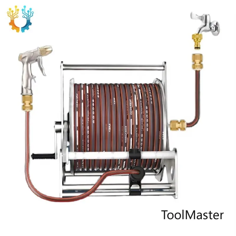 【2026】Manufacturer New Upgrade Guide Rail Stainless Steel Metal Retractable Garden Iron Hose Reel Cart Spray Gun Hose CNS High
【2026】Manufacturer New Upgrade Guide Rail Stainless Steel Metal Retractable Garden Iron Hose Reel Cart Spray Gun Hose CNS High