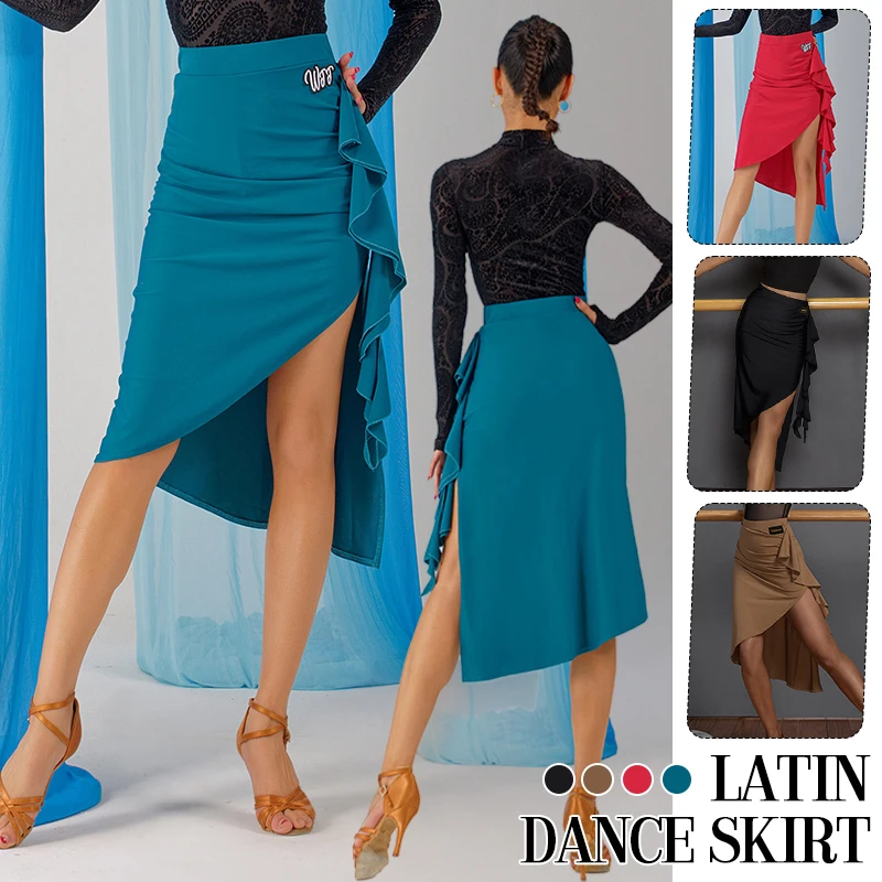Women Latin Dance Skirt Elegant Ruffled Modern Dance Skirt Ballroom Rumba Belly Dance Skirt Stage Performance Costume
Women Latin Dance Skirt Elegant Ruffled Modern Dance Skirt Ballroom Rumba Belly Dance Skirt Stage Performance Costume