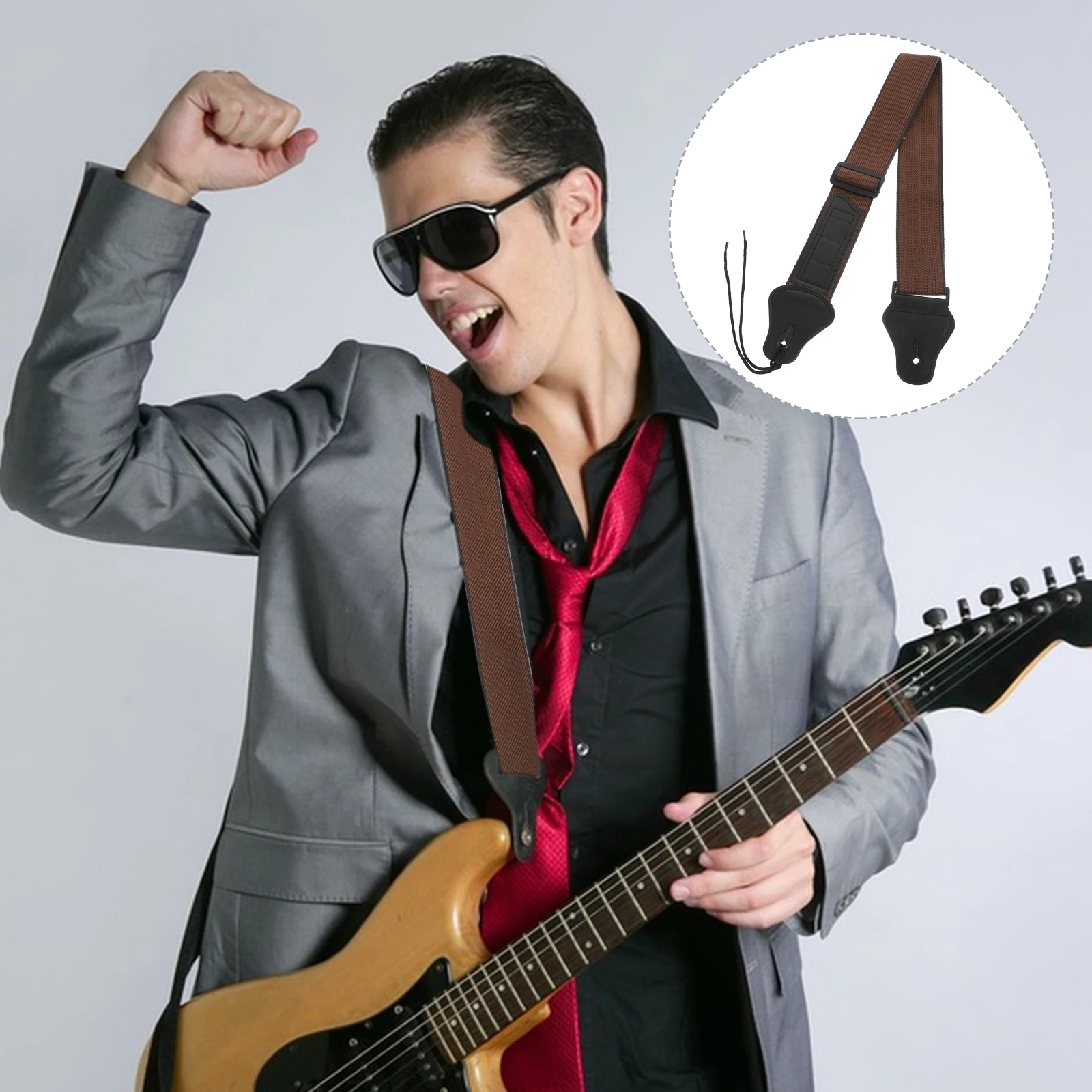 1pc Adjustable Cloth Guitar Straps Bass Strap Belt Acoustic Electric Picks Storage Vintage Style Durable Guitar Accessories
1pc Adjustable Cloth Guitar Straps Bass Strap Belt Acoustic Electric Picks Storage Vintage Style Durable Guitar Accessories