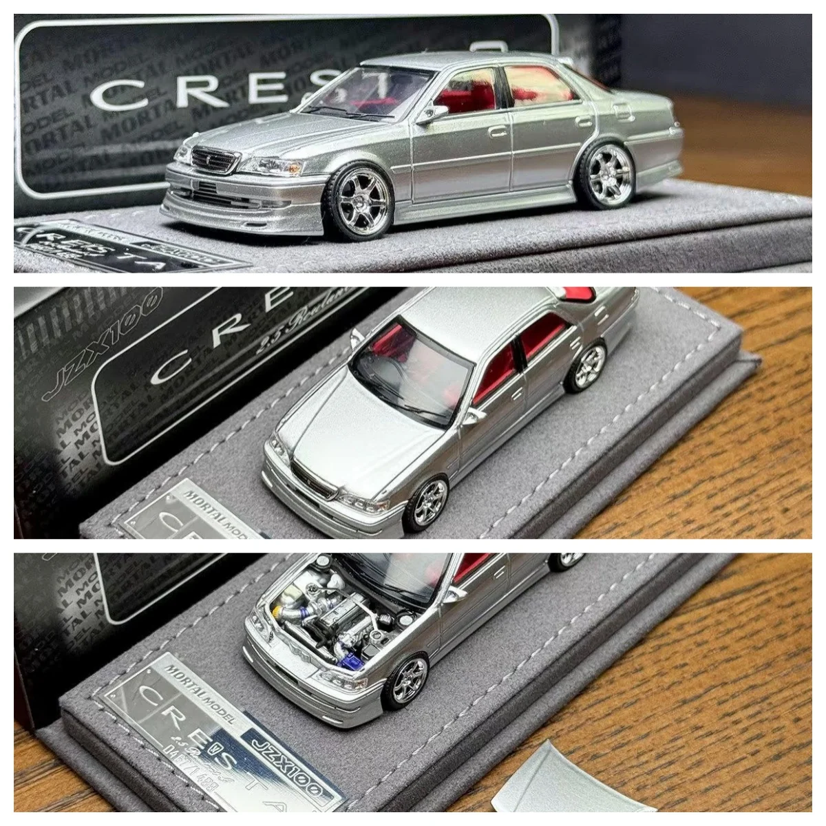 Mortal 1:64 CRESTA JZX100 Silver JDM Diecast Model Car Collection Limited Edition Alloy
Mortal 1:64 CRESTA JZX100 Silver JDM Diecast Model Car Collection Limited Edition Alloy