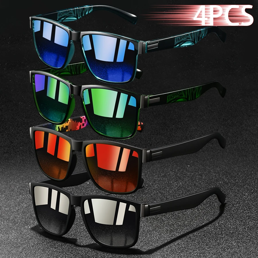 4 PCS Fashion Vintage Square Pattern Sunglasses Men Women Driving Luxury Brand Designer Sun Glasses Man Driver's Eyewear UV400
4 PCS Fashion Vintage Square Pattern Sunglasses Men Women Driving Luxury Brand Designer Sun Glasses Man Driver's Eyewear UV400