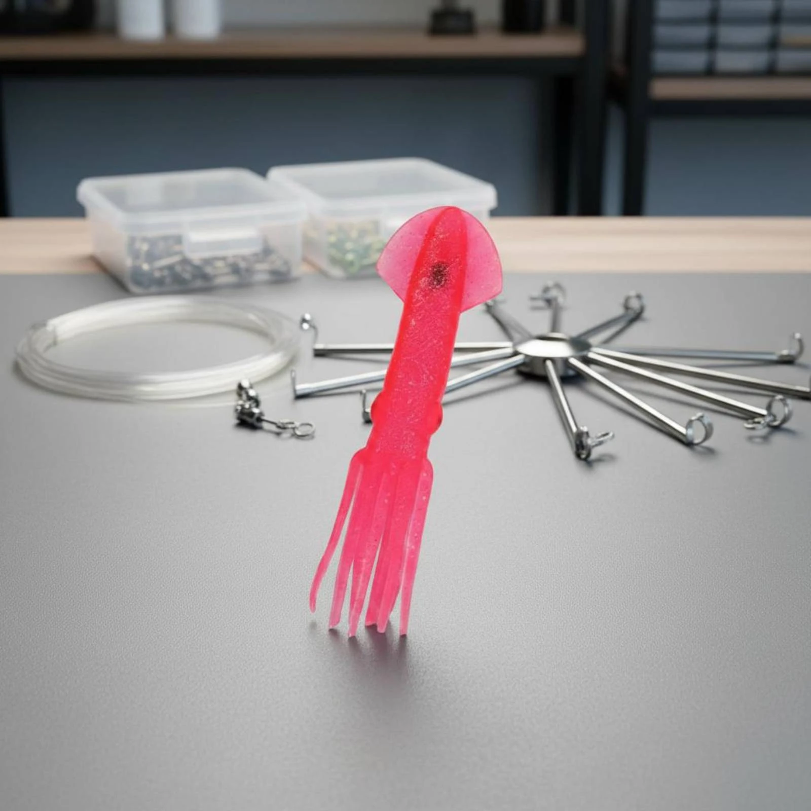 Squid Spreader Bar Rig Braced Stainless Steel Squid Rig Trolling Spreader Bar Fishing Gear High Visibility
Squid Spreader Bar Rig Braced Stainless Steel Squid Rig Trolling Spreader Bar Fishing Gear High Visibility