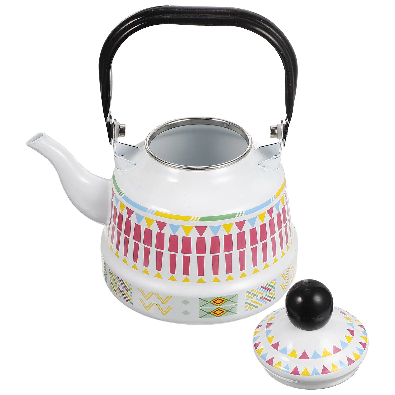 Geometric Flower Enamel Vintage Tea Kettle Stovetop Water Kettle Heating Tea Coffee Mulled Wine Household Daily
Geometric Flower Enamel Vintage Tea Kettle Stovetop Water Kettle Heating Tea Coffee Mulled Wine Household Daily