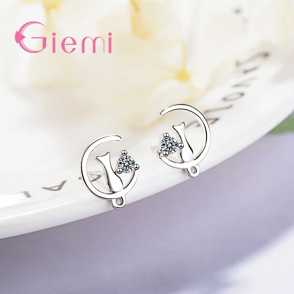 Original 925 Sterling Silver Moon Cute Cat Stud Earrings for Women Girls Wedding Party Trendy Jewelry Gifts Accessory Wholesale
Original 925 Sterling Silver Moon Cute Cat Stud Earrings for Women Girls Wedding Party Trendy Jewelry Gifts Accessory Wholesale