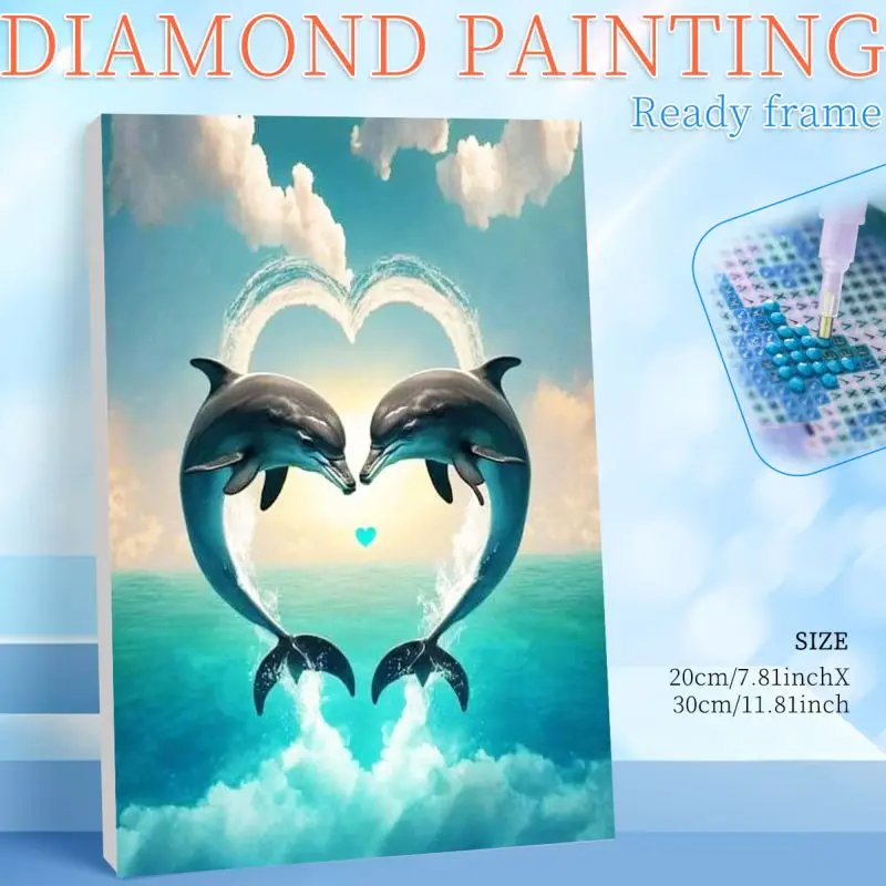 RUOPOTY Dolphin Diamond Painting For Adults Adult Diamond Art Animal Full Round/Square Modern Unique Gift Diamond Painting For A
RUOPOTY Dolphin Diamond Painting For Adults Adult Diamond Art Animal Full Round/Square Modern Unique Gift Diamond Painting For A