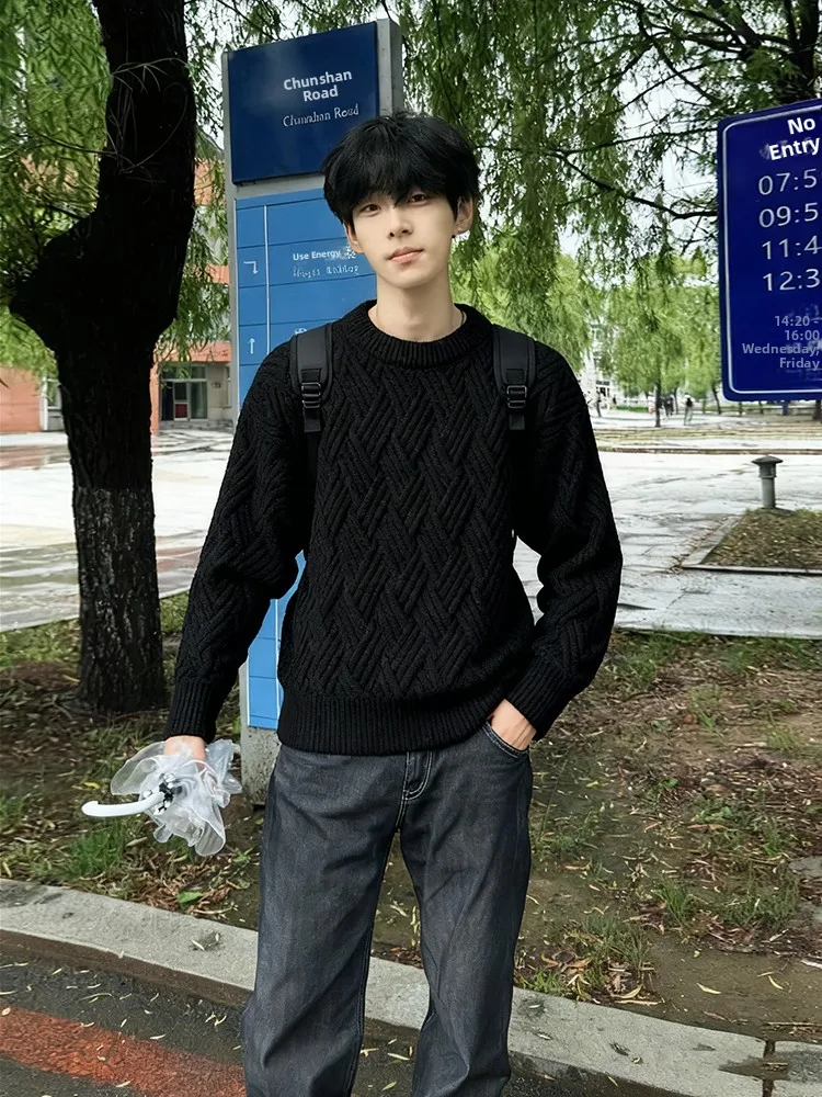 Мужской вязаный свитер с ромбовидным узором, круглый, повседневная, внутренняя одежда, тяжелый, зимний, модный, Nostaic Youth
Мужской вязаный свитер с ромбовидным узором, круглый, повседневная, внутренняя одежда, тяжелый, зимний, модный, Nostaic Youth