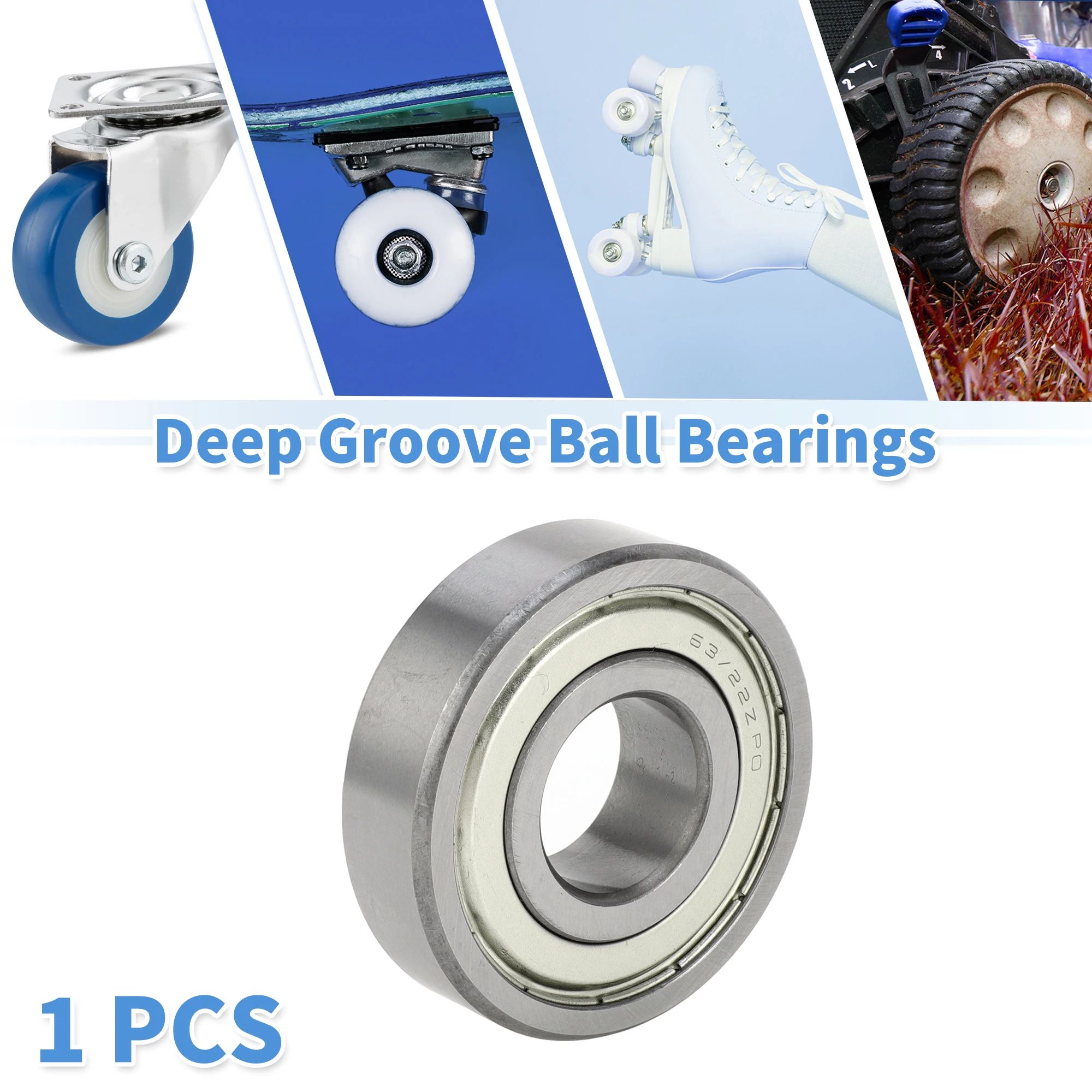 Motoforti 63/22ZZ Deep Groove Ball Bearings P0 22x56x16mm Lubricated Bearings Double Metal Seal Scooter Skateboard Wheel
Motoforti 63/22ZZ Deep Groove Ball Bearings P0 22x56x16mm Lubricated Bearings Double Metal Seal Scooter Skateboard Wheel