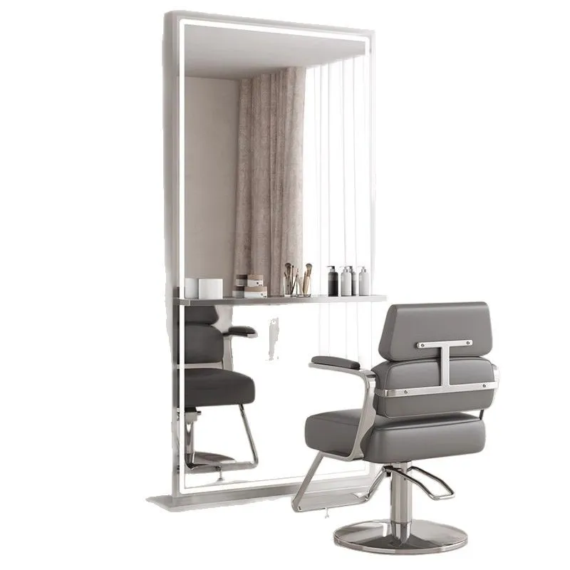 Barber shop mirror hair perm and dye single and double-sided floor-to-ceiling large mirror with countertop
Barber shop mirror hair perm and dye single and double-sided floor-to-ceiling large mirror with countertop
