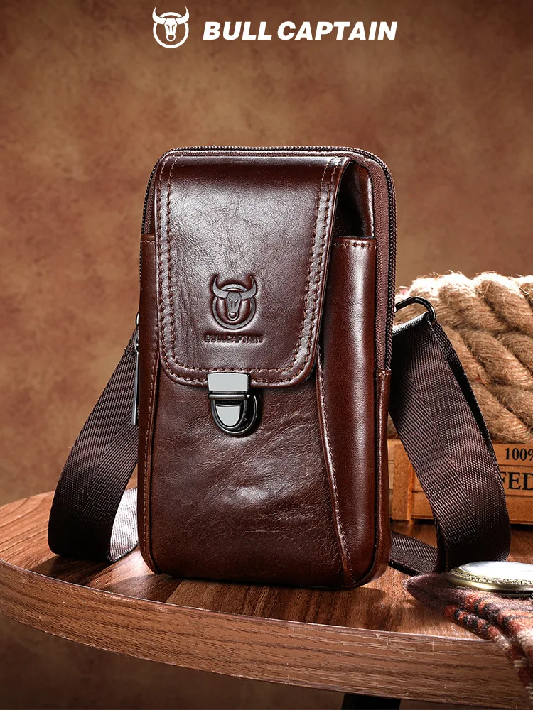 Brand Men's Genuine Leather Shoulder Crossbody 5.5 inches 6 inches Belt Mobile Phone Waist Bag
Brand Men's Genuine Leather Shoulder Crossbody 5.5 inches 6 inches Belt Mobile Phone Waist Bag