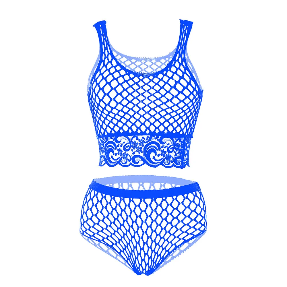 Sexy Women Bikini Suit Sleeveless Fishnet Lingerie Sets Two Piece Female Hollow Out Erotic Underwear Mesh Fishnet Vest+Panties
Sexy Women Bikini Suit Sleeveless Fishnet Lingerie Sets Two Piece Female Hollow Out Erotic Underwear Mesh Fishnet Vest+Panties