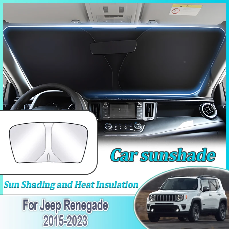 For Jeep Renegade 2015 2016~2023 Privacy Blocks Anti-UV Car Sun Protection Steel Ring Front Windshield Sunshade Auto Accessories
For Jeep Renegade 2015 2016~2023 Privacy Blocks Anti-UV Car Sun Protection Steel Ring Front Windshield Sunshade Auto Accessories
