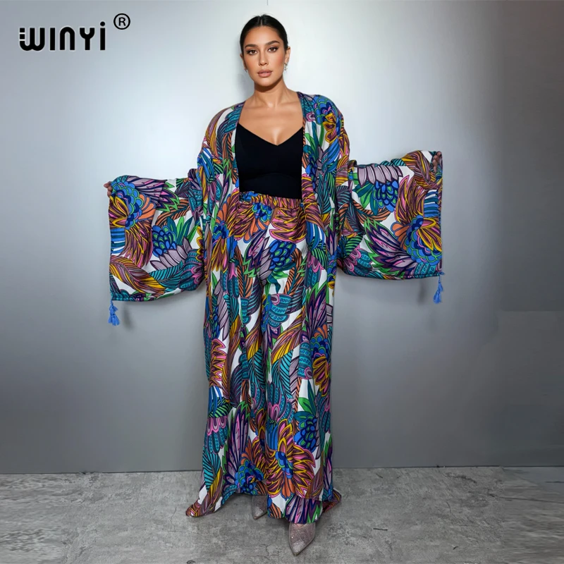 WINYI two-piece suit kimono straight leg pants Bohemian Printed maxi Dress Women Elastic Floor Length kaftan abaya dubai luxury
WINYI two-piece suit kimono straight leg pants Bohemian Printed maxi Dress Women Elastic Floor Length kaftan abaya dubai luxury