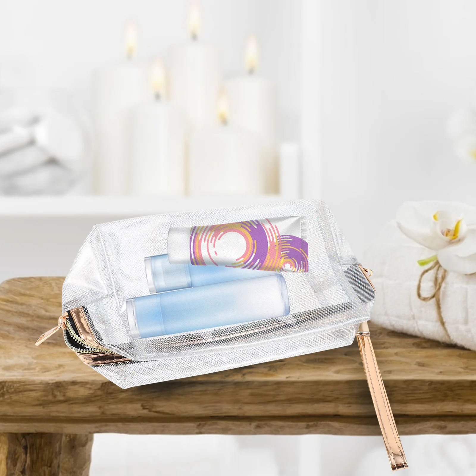 2pcs Transparent Portable Waterproof Wash Makeup Pouch For Travel Toiletries Zipper Makeup Bag Storage Wash Bag
2pcs Transparent Portable Waterproof Wash Makeup Pouch For Travel Toiletries Zipper Makeup Bag Storage Wash Bag