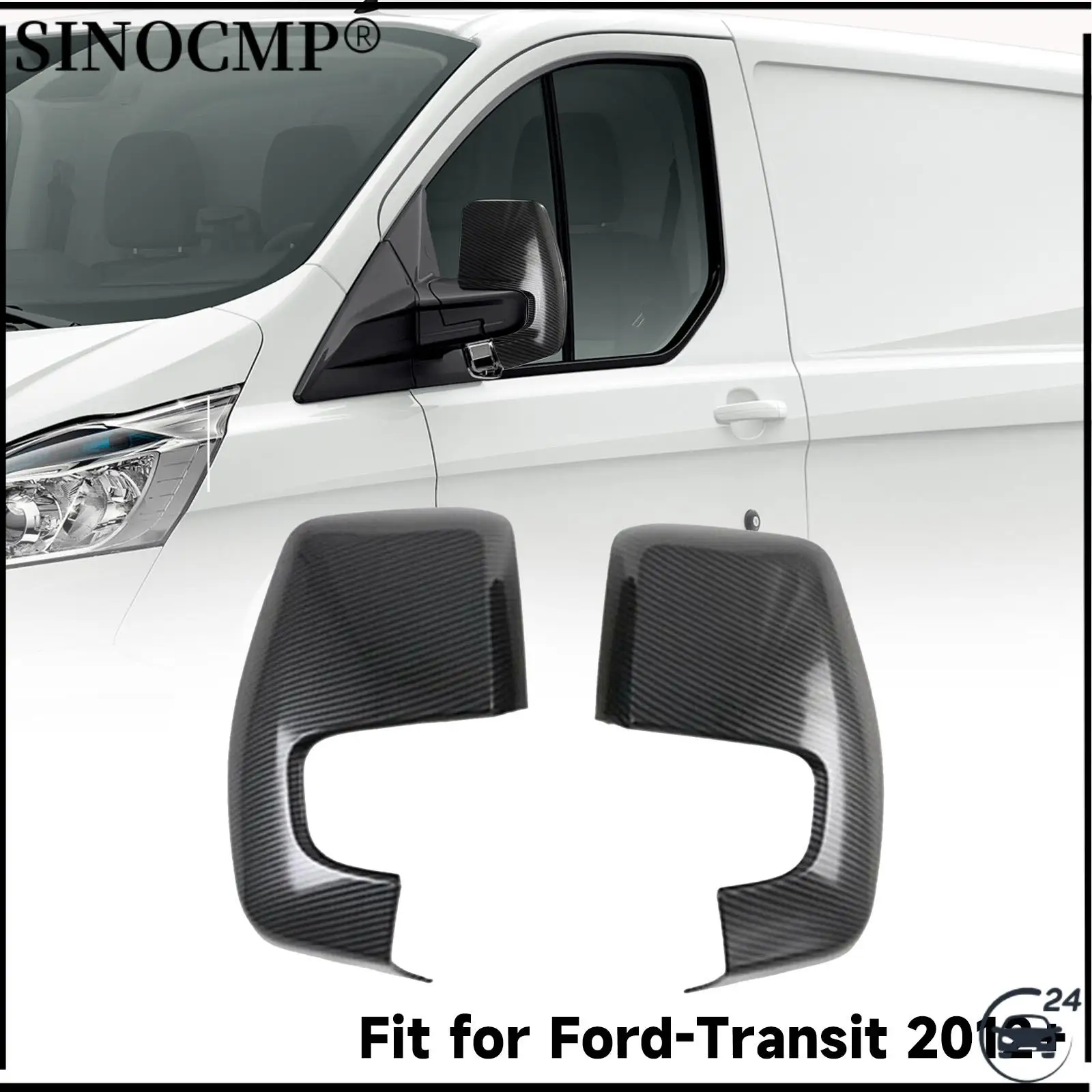 2 шт., крышка бокового зеркала заднего вида для Ford Transit CUSTOM V362 для Tourneo Custom 2014-2023, чехол для внешней двери автомобиля, чехол заднего вида 
2 шт., крышка бокового зеркала заднего вида для Ford Transit CUSTOM V362 для Tourneo Custom 2014-2023, чехол для внешней двери автомобиля, чехол заднего вида